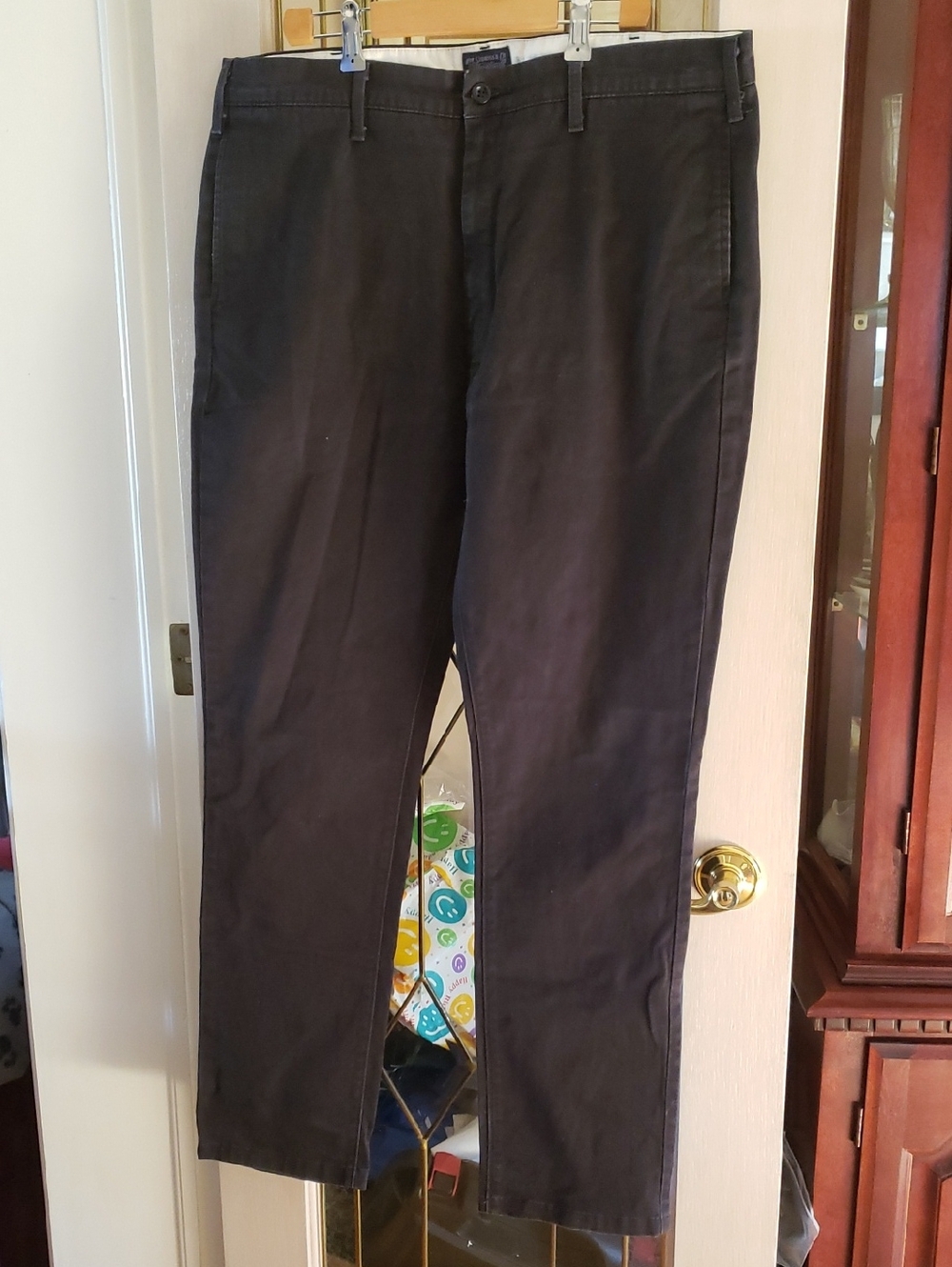 LEVI STRAUSS & Co. Men's Two Horse Brand Black Cotton Pants Size 36 X 32